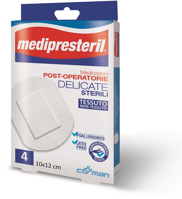 MEDICAZIONE POST OPERATORIA MEDIPRESTERIL DELICATA TNT 10X12CM 5 PEZZI - Magnumfarma.it