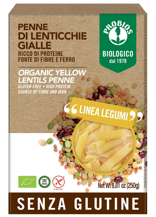 PROBIOS PENNE LENTICCHIE GIALLE 250 G - Magnumfarma.it