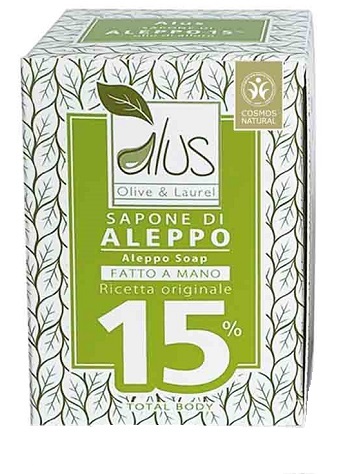 ALUS OLICE & LAUREL SAPONE DI ALEPPO FATTO A MANO 15% 200 G - Magnumfarma.it