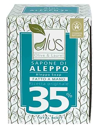 ALUS OLIVE & LAUREL SAPONE DI ALEPPO FATTO A MANO 35% 200 G - Magnumfarma.it