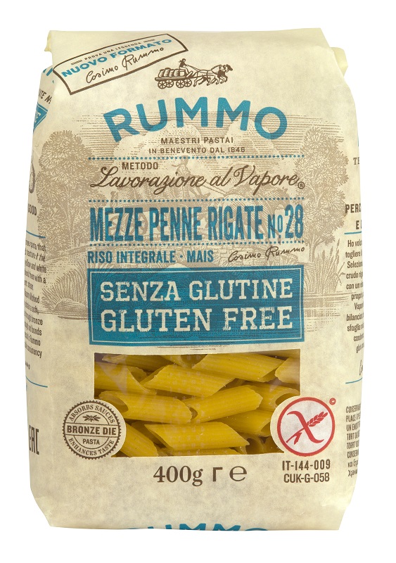 RUMMO MEZZE PENNE RIGATE N28 RISO INTEGRALE E MAIS 400 G - Magnumfarma.it