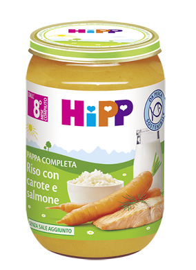 HIPP PAPPA PRONTA RISO CAROTE SALMONE 220 G - Magnumfarma.it