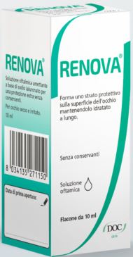 RENOVA COLLIRIO SOSTITUTO LACRIMALE A BASE DI ACIDO IALURONICO 0,4% FLACONE DA 10 ML SENZA CONSERVANTI - Magnumfarma.it