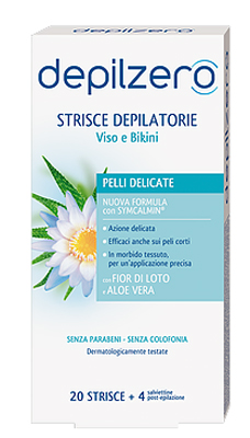 DEPILZERO STRISCE VISO E BIKINI 20 PEZZI - Magnumfarma.it