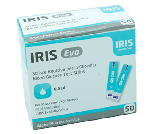 STRISCE MISURAZIONE GLICEMIA IRIS EVO 50 PEZZI - Magnumfarma.it