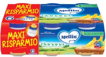 MELLIN OMOGENEIZZATO BANANA 6 X 100 G - Magnumfarma.it