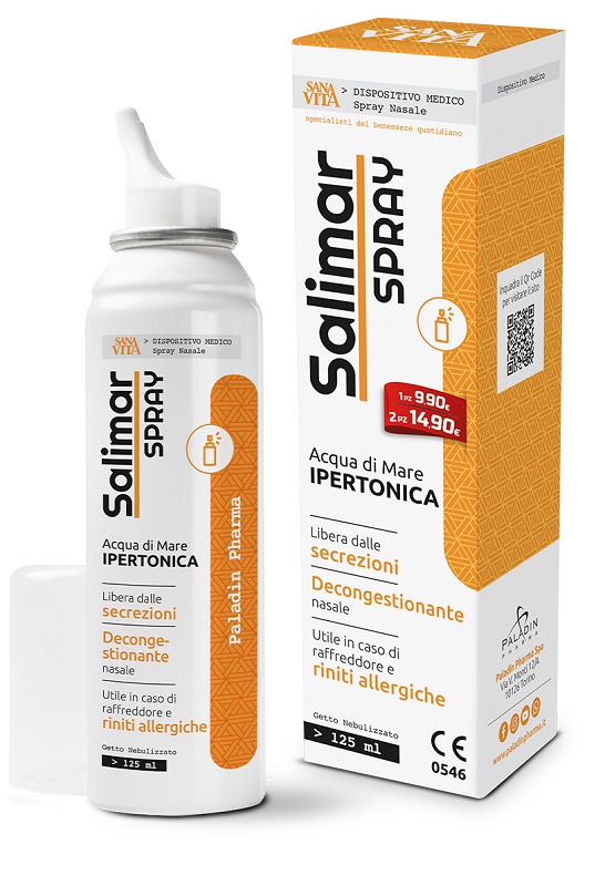 SPRAY NASALE IPERTONICO SANAVITA SALIMAR 125 ML - Magnumfarma.it