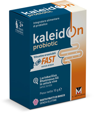 KALEIDON PROBIOTIC FAST FRUTTI DI BOSCO 10 BUSTE OROSOLUBILI - Magnumfarma.it