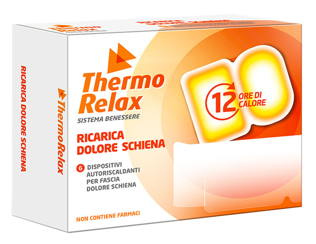 THERMORELAX RICARICA PER FASCIA DOLORE LOMBARE 6 DISPOSITIVI AUTORISCALDANTI - Magnumfarma.it