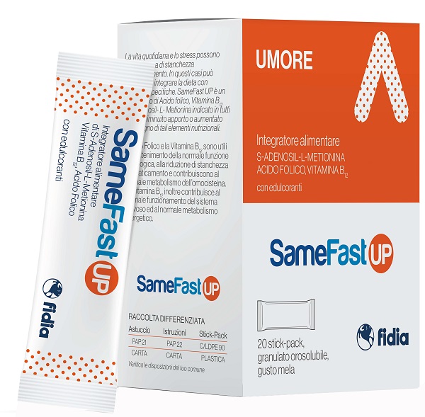 SAMEFAST UP 20 STICK PACK GRANULATO OROSOLUBILE GUSTO ANANAS - Magnumfarma.it