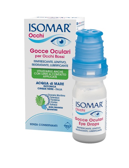 ISOMAR OCCHI GOCCE OCULARI ALL'ACIDO IALURONICO 0,20% 10 ML SENZA CONSERVANTI - Magnumfarma.it