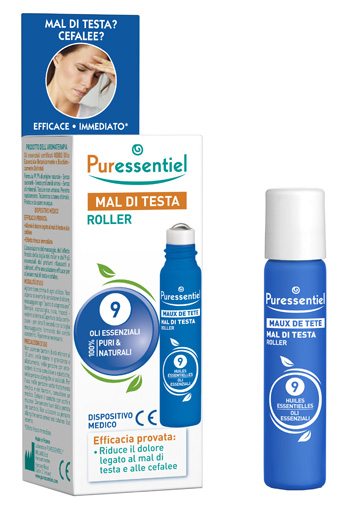 PURESSENTIEL ROLLER MAL DI TESTA AI 9 OLI ESSENZIALI 5 ML - Magnumfarma.it