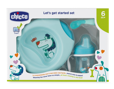 CHICCO SET PAPPA 6 MESI+ AZZURRO - Magnumfarma.it