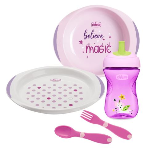 CHICCO SET PAPPA 12 MESI+ ROSA - Magnumfarma.it