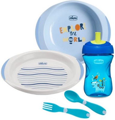 CHICCO SET PAPPA 12 MESI+ AZZURRO - Magnumfarma.it