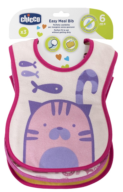 CHICCO BAVAGLINO PAPPA 6M 3 PEZZI GIRL - Magnumfarma.it