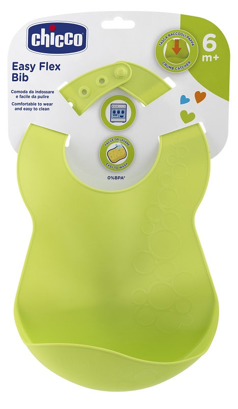 CHICCO BAVAGLINA RIGIDA 6M+ VERDE - Magnumfarma.it