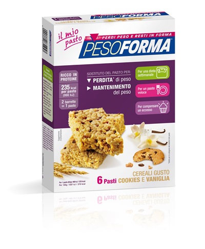 PESOFORMA BARR CEREALI COOKIES VANIGLIA 372 G - Magnumfarma.it