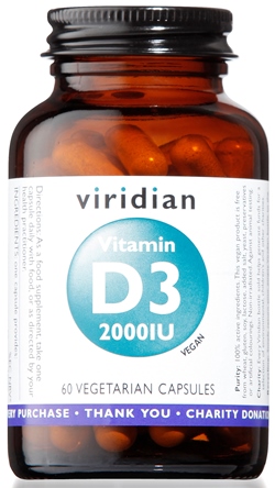 VIRIDIAN VITAMIN D3 2000IU 60CPS - Magnumfarma.it