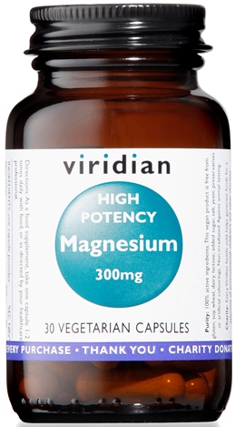 VIRIDIAN MAGNESIUM 300MG HIGH POTENCY 30 CAPSULE VIRIDIAN MAGNESIO SUPERIORE ALTA CONCENTRAZIONE - Magnumfarma.it