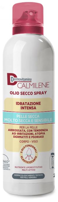 DERMOVITAMINA CALMILENE OLIO SECCO SPRAY IDRATAZIONE INTENSA PER PELLE SECCA, MOLTO SECCA E SENSIBILE 200 ML - Magnumfarma.it