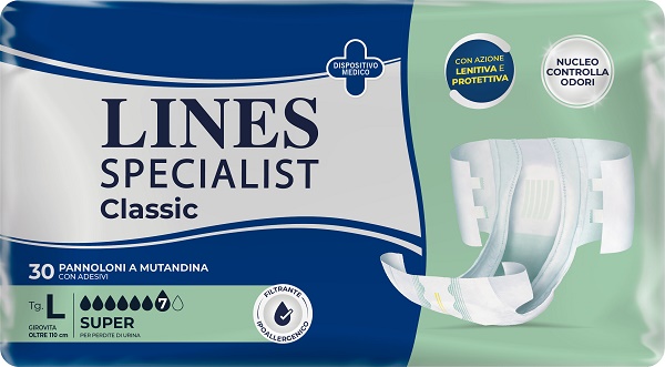 PANNOLONE A MUTANDA LINES SPECIALIST CLASSIC SUPER MG 30 PEZZI - Magnumfarma.it