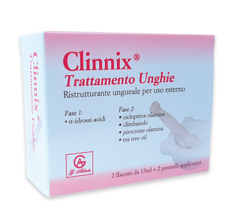 CLINNIX TRATTAMENTO UNGHIE 2 FLACONI 15 ML + 2 PENNELLI APPLICATORI - Magnumfarma.it