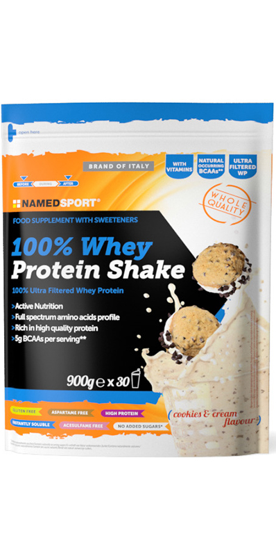 100% WHEY PROTEIN SHAKE COOKIES & CREAM 900 G - Magnumfarma.it