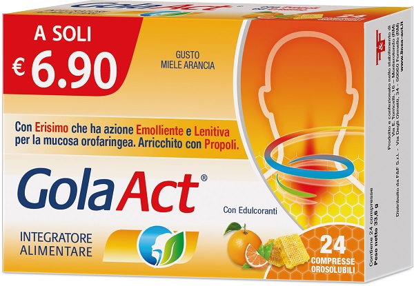 GOLA ACT MIELE ARANCIA 24 COMPRESSE OROSOLUBILI - Magnumfarma.it