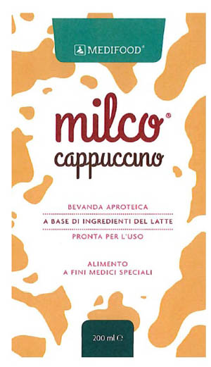 MEDIFOOD MILCO BEVANDA APROTEICA CAPPUCCINO 6 X 200 ML - Magnumfarma.it