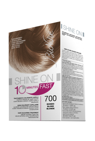 BIONIKE SHINE ON FAST TRATTAMENTO COLORANTE CAPELLI BIONDO 700 FLACONE 60 ML + TUBO 60 ML - Magnumfarma.it