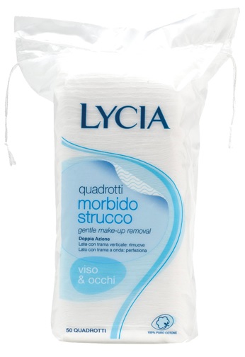 LYCIA 50 QUADROTTI COTONE STRISCIA 12 PEZZI - Magnumfarma.it
