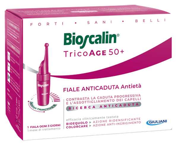 BIOSCALIN TRICOAGE 50+ 20 FIALE ANTICADUTA ANTIETA' DOPPIA TAGLIO PREZZO - Magnumfarma.it