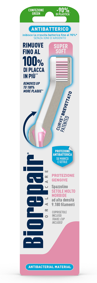 BIOREPAIR ORAL CARE ANTIBATTERICO SPAZZOLINO PIU' COMFORT PROTEZIONE GENGIVE SETOLE SUPER SOFT - Magnumfarma.it