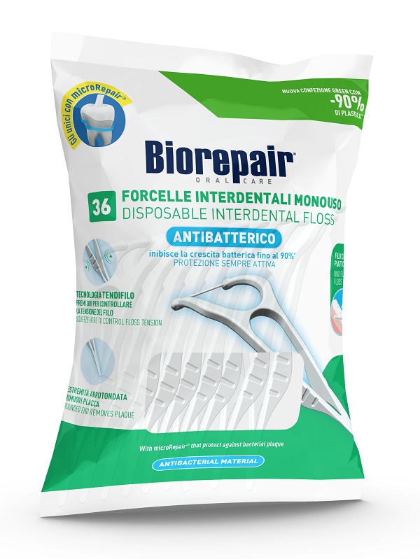 BIOREPAIR ORAL CARE ANTIBATTERICO FORCELLE INTERDENTALI MONOUSO 36 PEZZI - Magnumfarma.it