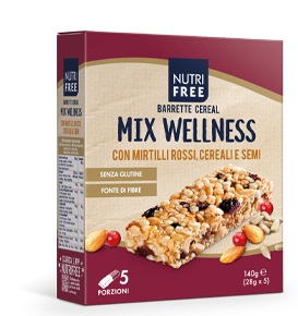 NUTRIFREE BARRETTE CEREAL MIX WELLNESS 28 G X 5 - Magnumfarma.it