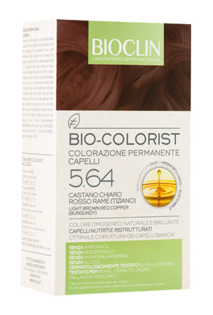 BIOCLIN BIO COLORIST 5,64 CASTANO CHIARO ROSSO RAME TIZIANO - Magnumfarma.it