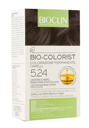 BIOCLIN BIO COLORIST 5,24 CASTANO CHIARO BEIGE RAME CIOCCOLATO - Magnumfarma.it