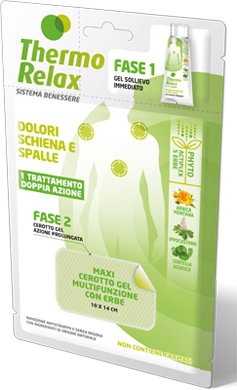 THERMO RELAX FITO GEL DOLORI SCHIENA E SPALLE FASE 2 MAXI CEROTTO GEL MULTIFUNZIONALE CON ERBE 1 PEZZO - Magnumfarma.it