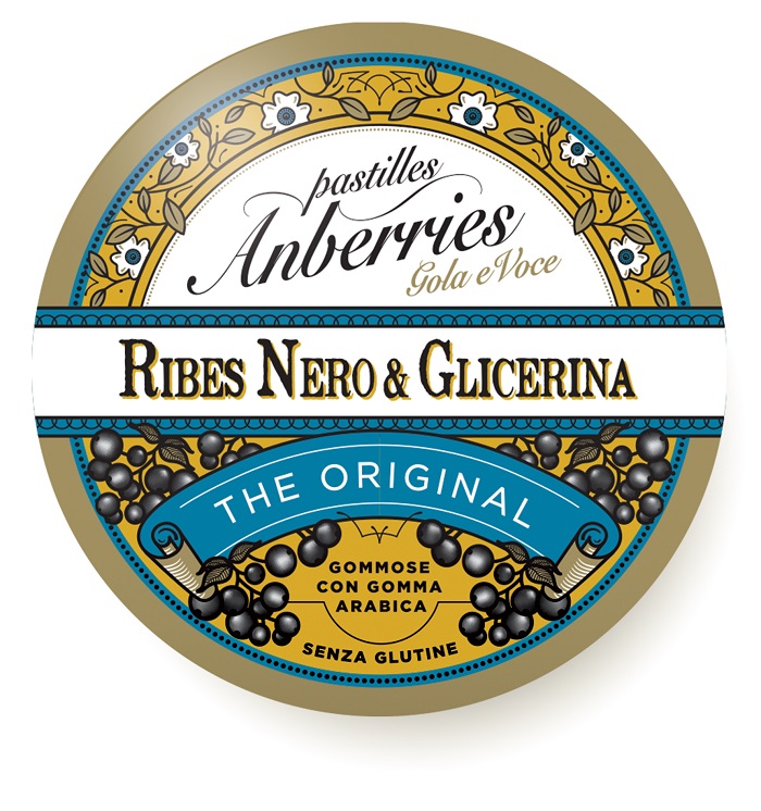 ANBERRIES CLASSICHE RIBES NERO & GLICERINA CARAMELLE 55 G - Magnumfarma.it