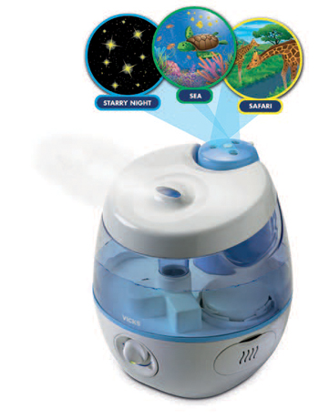 VICKS SWEETDREAMS UMIDIFICATORE A ULTRASUONI CON PROIETTORE IMMAGINI - Magnumfarma.it