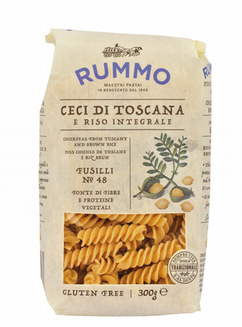 RUMMO FUSILLI N 48 CECI DI TOSCANA E RISO INTEGRALE 300 G - Magnumfarma.it
