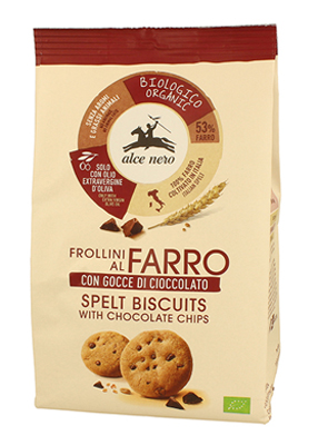 FROLLINO DI FARRO CON GOCCE DI CIOCCOLATO BIO 250 G - Magnumfarma.it