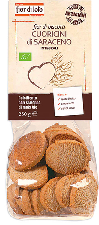 FIOR DI LOTO CUORICINI DI GRANO SARACENO INTEGRALE 250 G - Magnumfarma.it