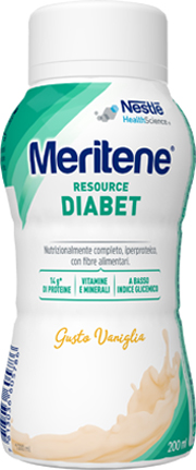 MERITENE RESOURCE DIABET VANIGLIA ALIMENTO IPERPROTEICO 28 VITAMINE E MINERALI 200 ML - Magnumfarma.it