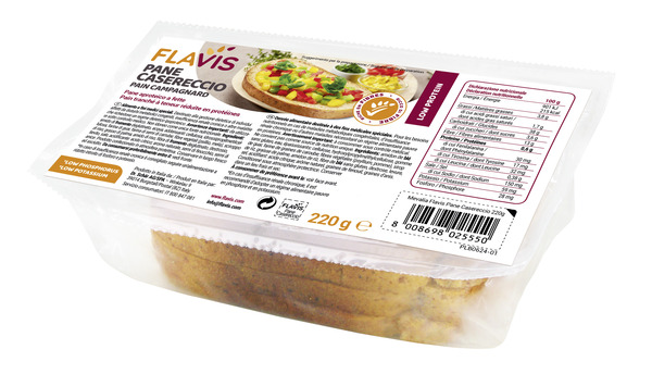 FLAVIS PANE CASERECCIO PANE APROTEICO A FETTE 220 G - Magnumfarma.it