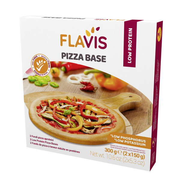 FLAVIS PIZZA BASE 2 FONDI PIZZA APROTEICI DA 150 G - Magnumfarma.it