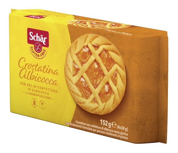 SCHAR CROSTATINA CON CONFETTURA DI ALBICOCCA 4 MONOPORZIONI DA 35 G - Magnumfarma.it