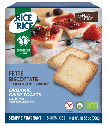 RICE&RICE FETTE BISCOTTATE CON OLIO DI SEMI DI GIRASOLE 300 G - Magnumfarma.it