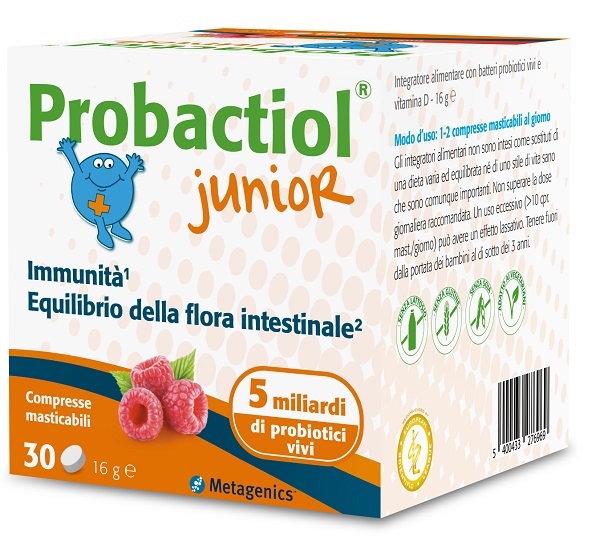 PROBACTIOL JUNIOR 30 COMPRESSE MASTICABILI NEW - Magnumfarma.it